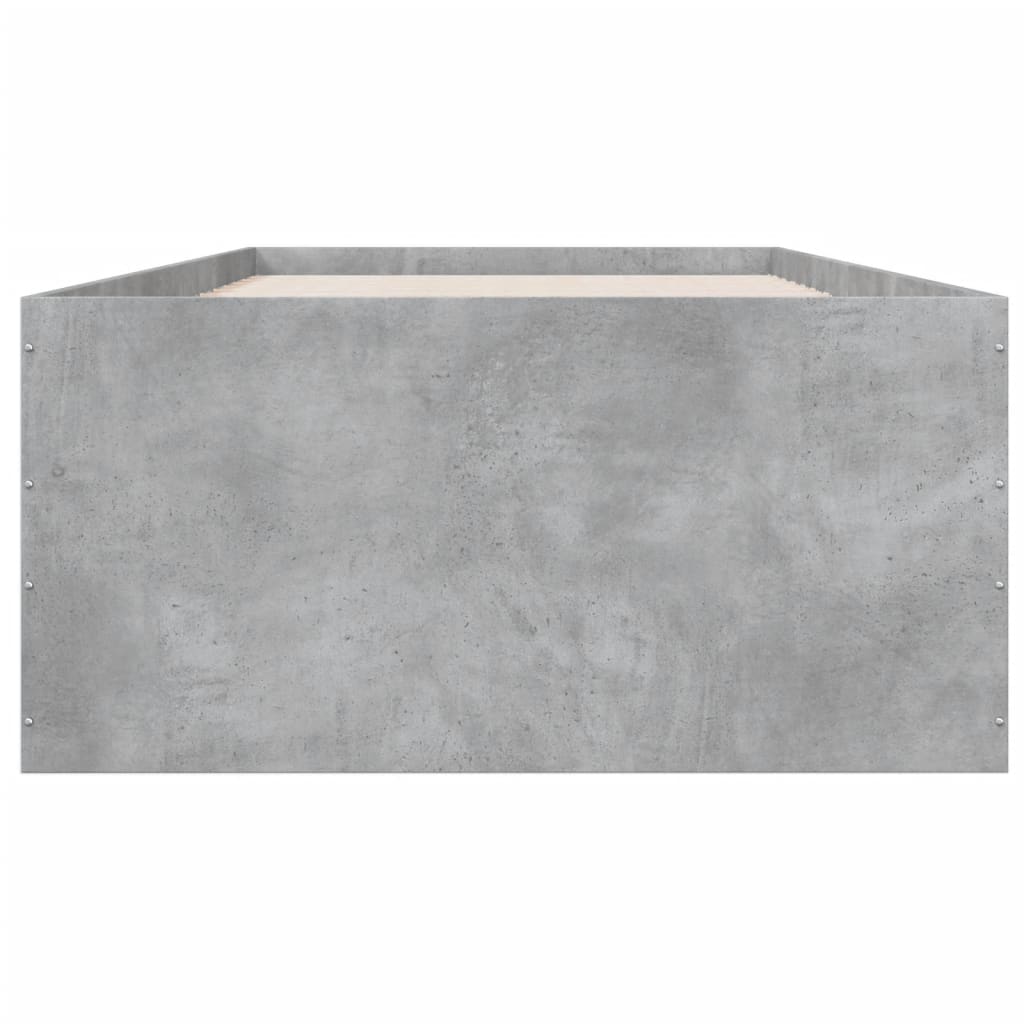 Sengeramme betonggrå 75x190 cm konstruert tre