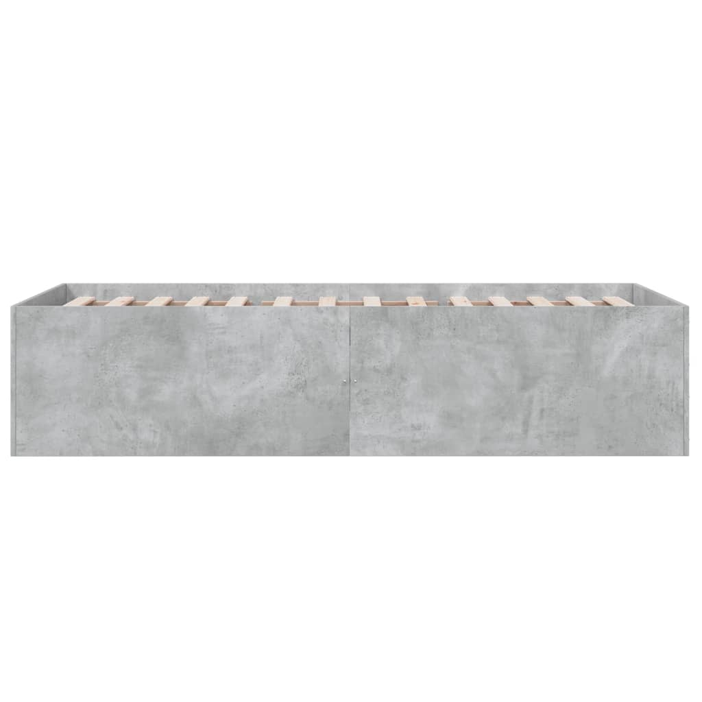 Sengeramme betonggrå 75x190 cm konstruert tre