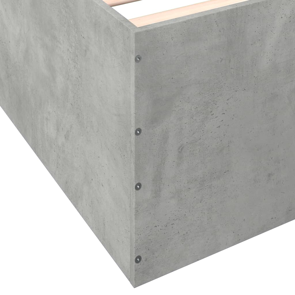 Sengeramme betonggrå 75x190 cm konstruert tre