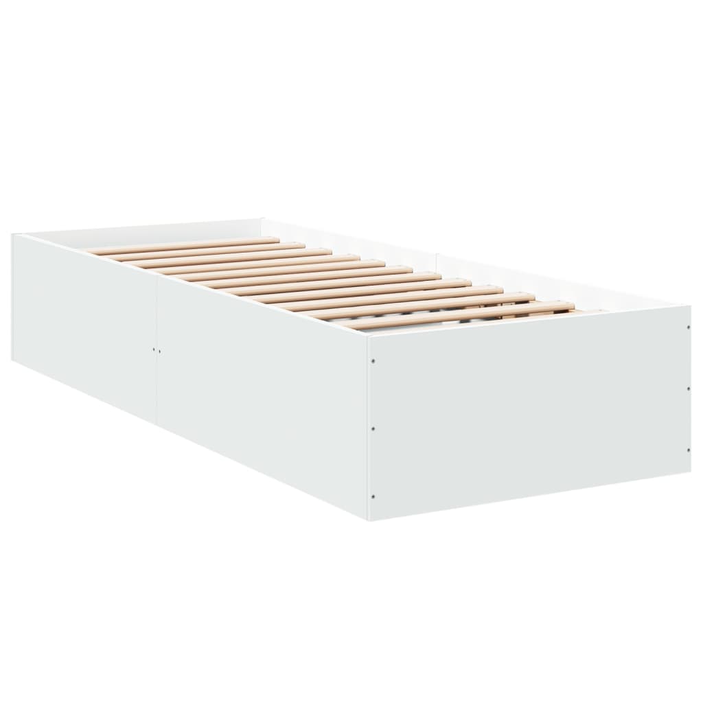 Sengeramme hvit 100x200 cm konstruert tre