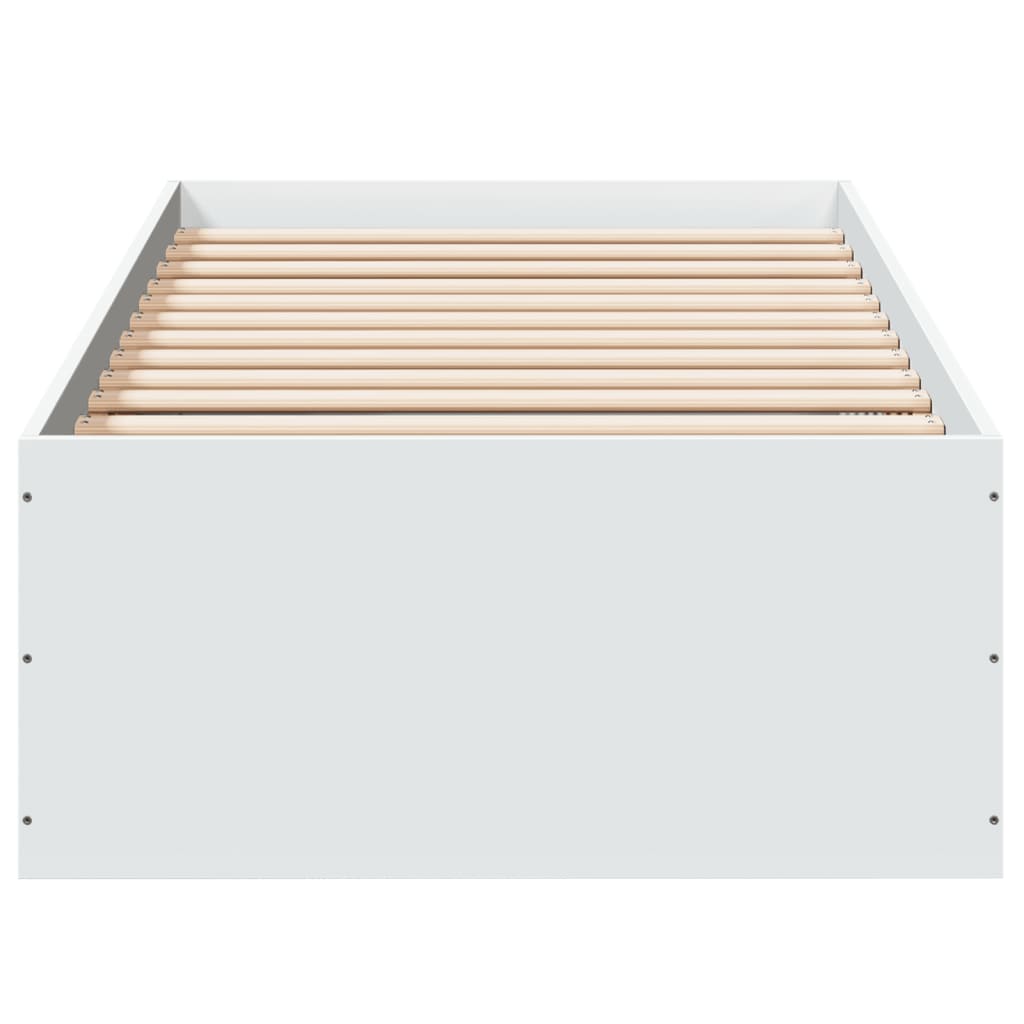 Sengeramme hvit 100x200 cm konstruert tre
