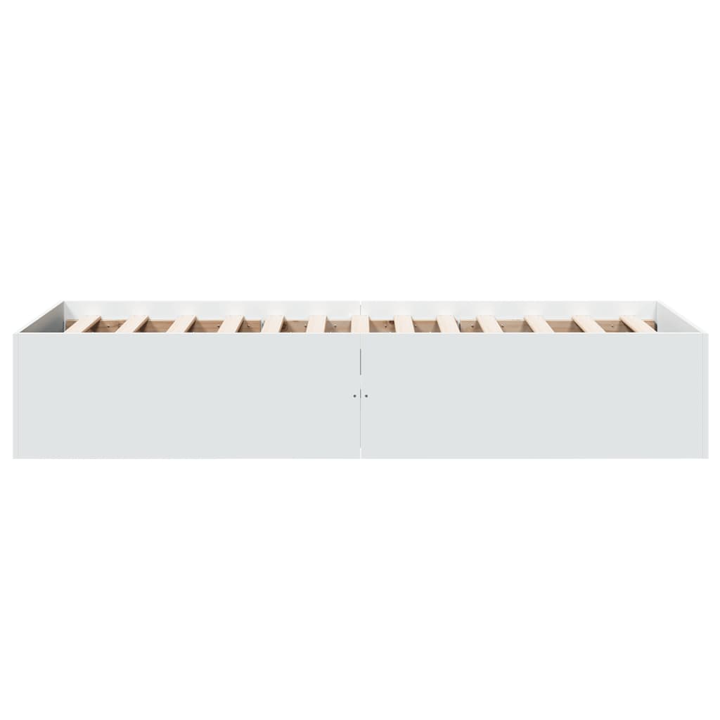 Sengeramme hvit 100x200 cm konstruert tre