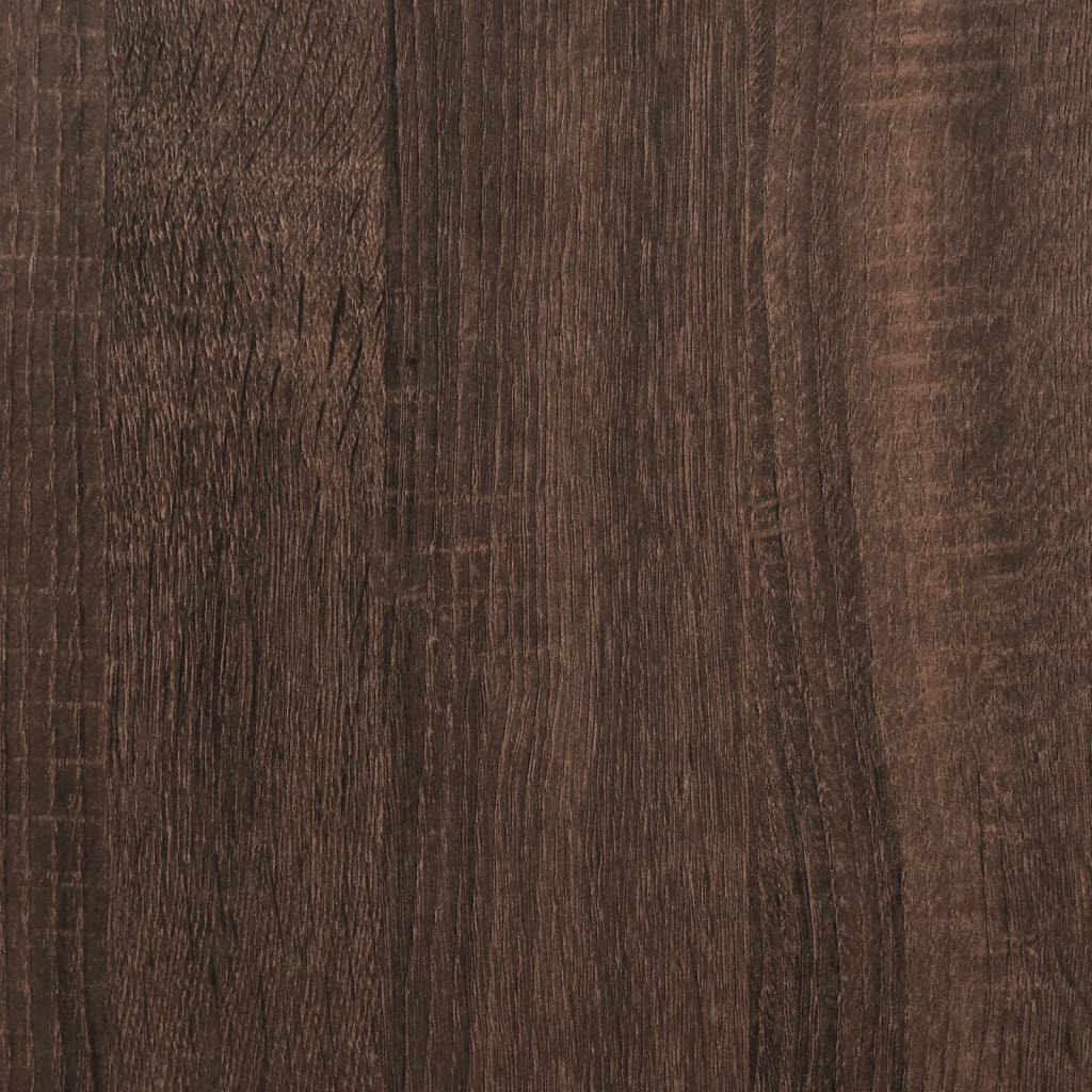 Sengeramme brun eik 100x200 cm konstruert tre