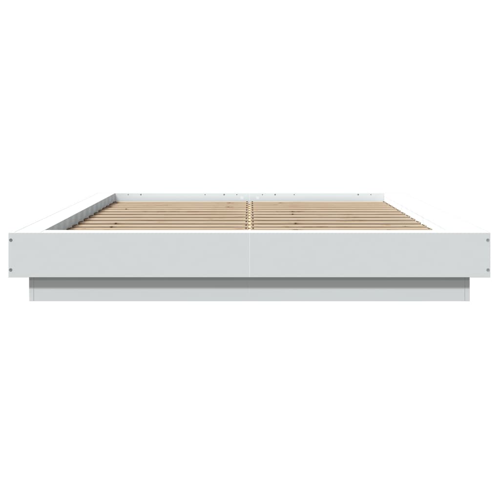 Sengeramme hvit 120x200 cm konstruert tre