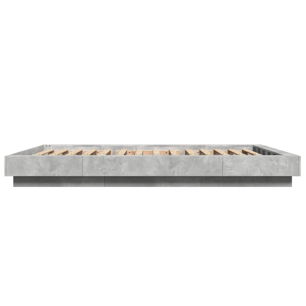 Sengeramme betonggrå 120x200 cm konstruert tre