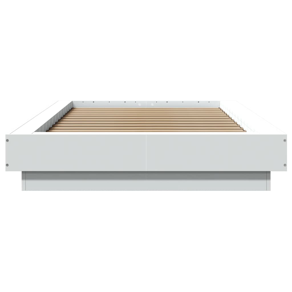 Sengeramme hvit 100x200 cm konstruert tre