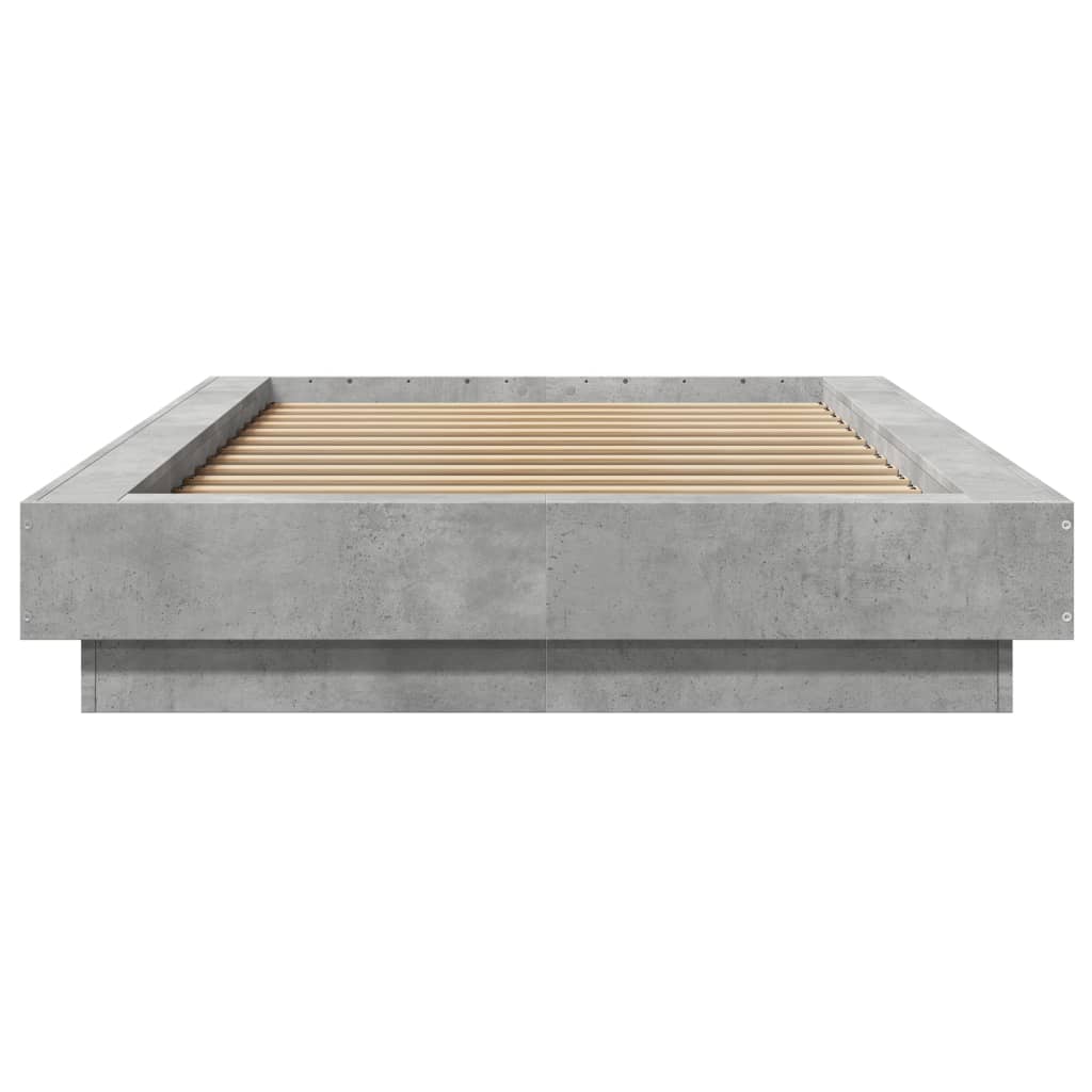 Sengeramme betonggrå 100x200 cm konstruert tre