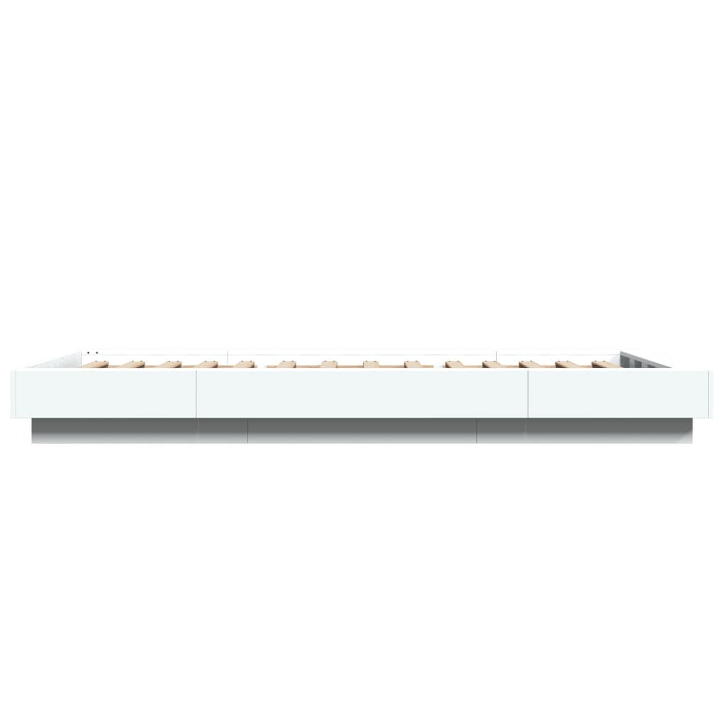 Sengeramme hvit 75x190 cm konstruert tre