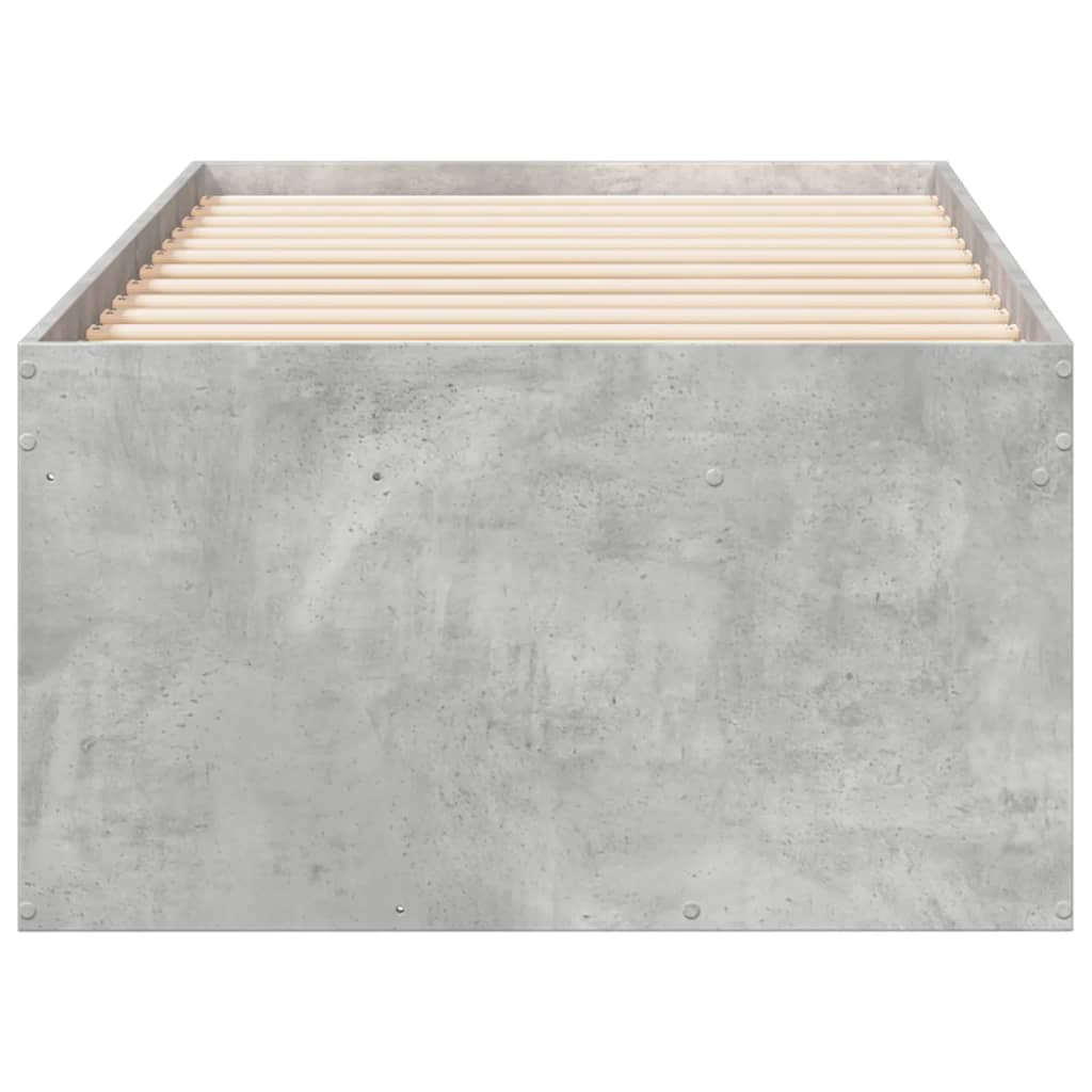 Dagseng med skuffer uten Madrass betonggrå 90x190 cm