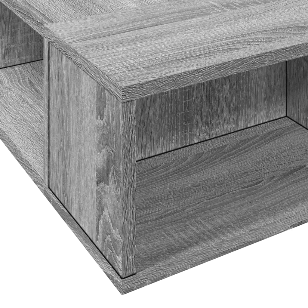 Sengeramme grå sonoma 200x200 cm konstruert tre