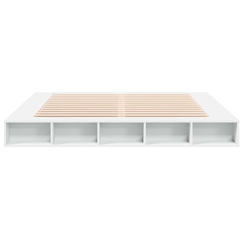 Sengeramme hvit 180x200 cm konstruert tre