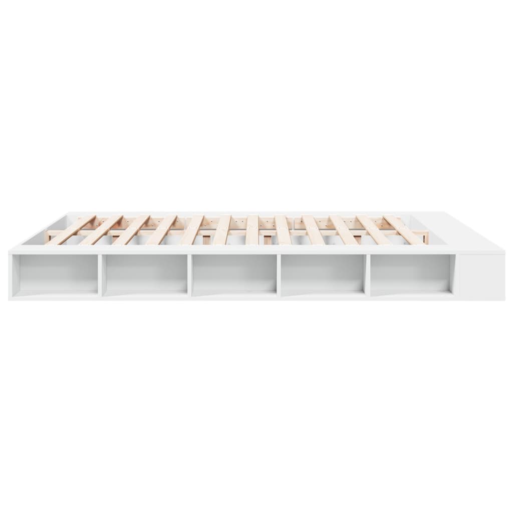 Sengeramme hvit 180x200 cm konstruert tre