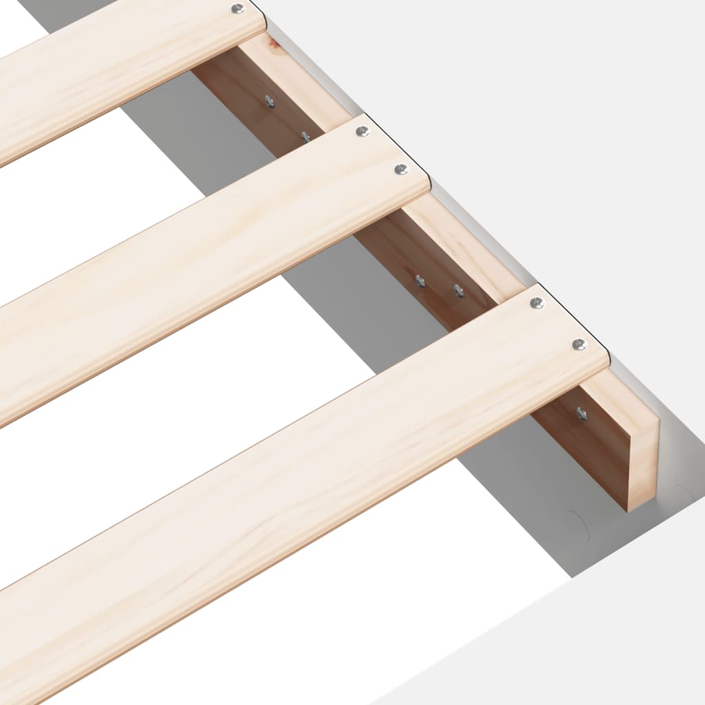 Sengeramme hvit 180x200 cm konstruert tre