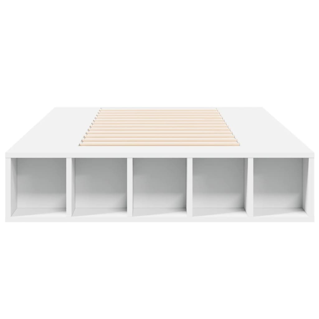 Sengeramme hvit 100x200 cm konstruert tre