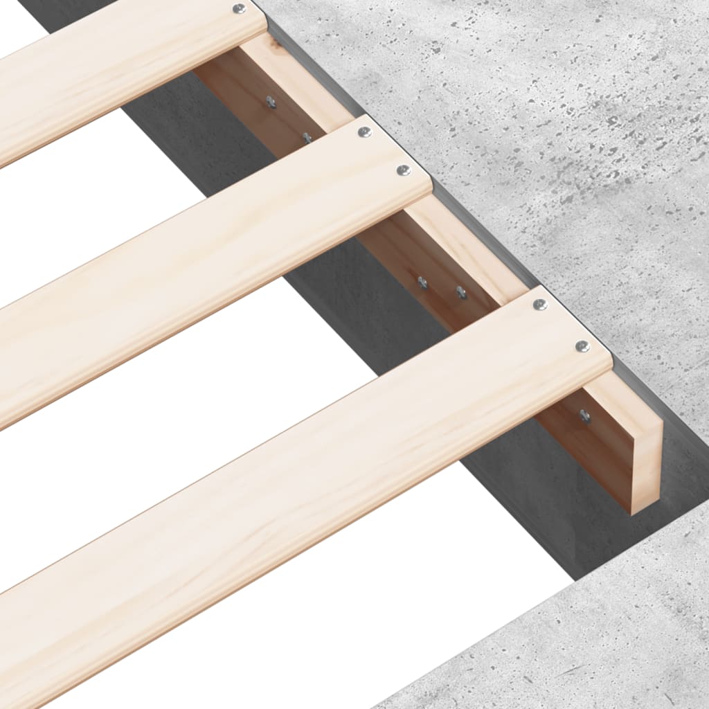 Sengeramme betonggrå 100x200 cm konstruert tre
