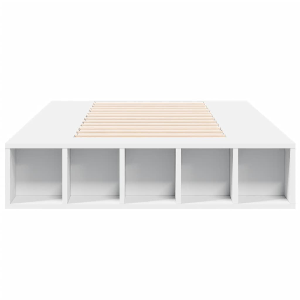 Sengeramme hvit 90x200 cm konstruert tre
