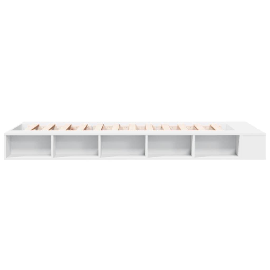 Sengeramme hvit 90x200 cm konstruert tre