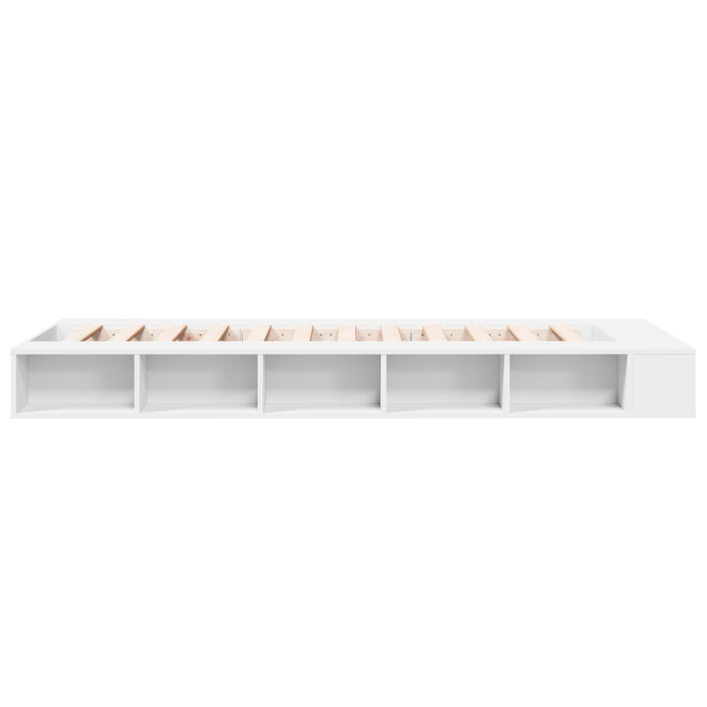 Sengeramme hvit 90x190 cm konstruert tre