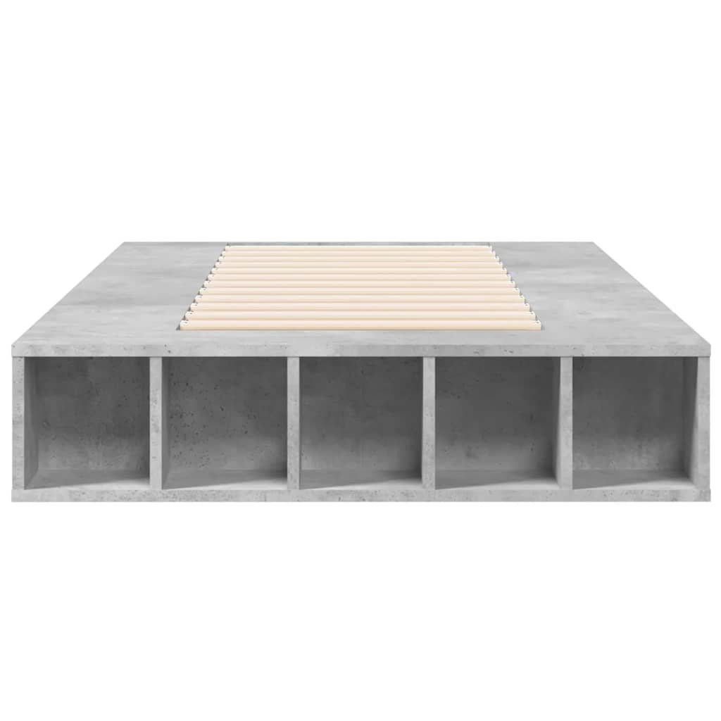 Sengeramme betonggrå 90x190 cm konstruert tre