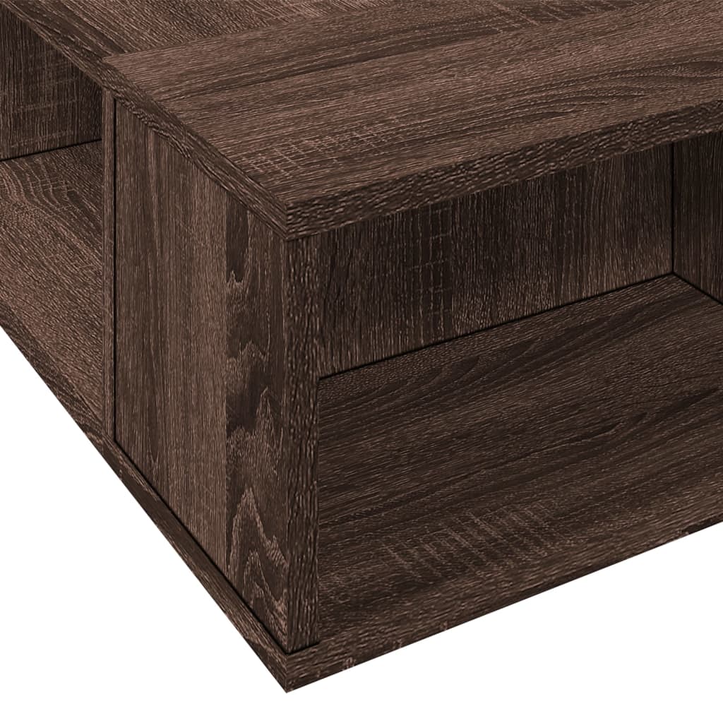 Sengeramme brun eik 75x190 cm konstruert tre