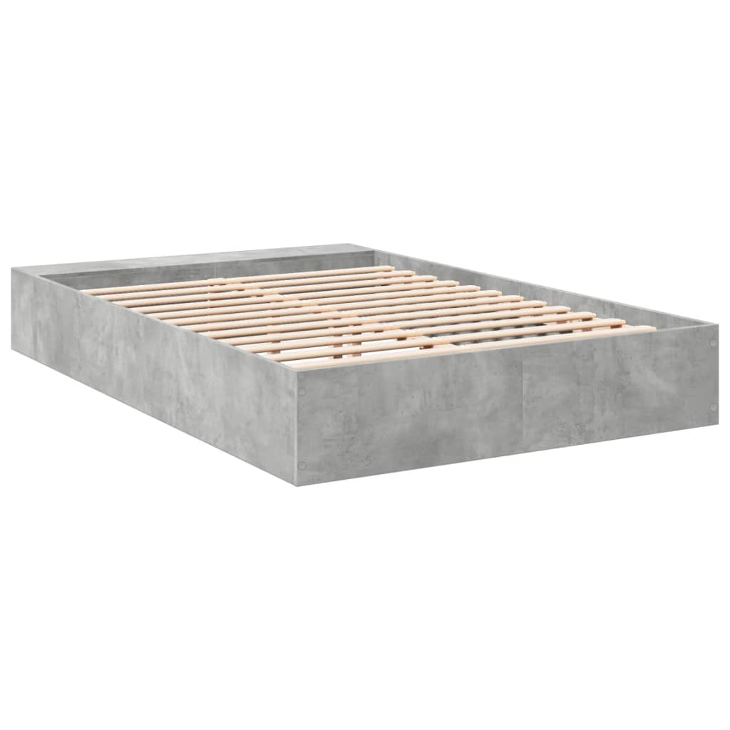 Sengeramme betonggrå 160x200 cm konstruert tre
