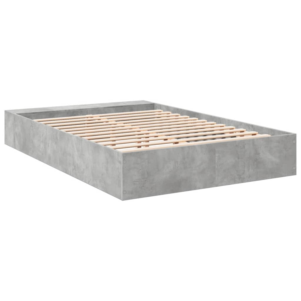 Sengeramme betonggrå 150x200 cm konstruert tre