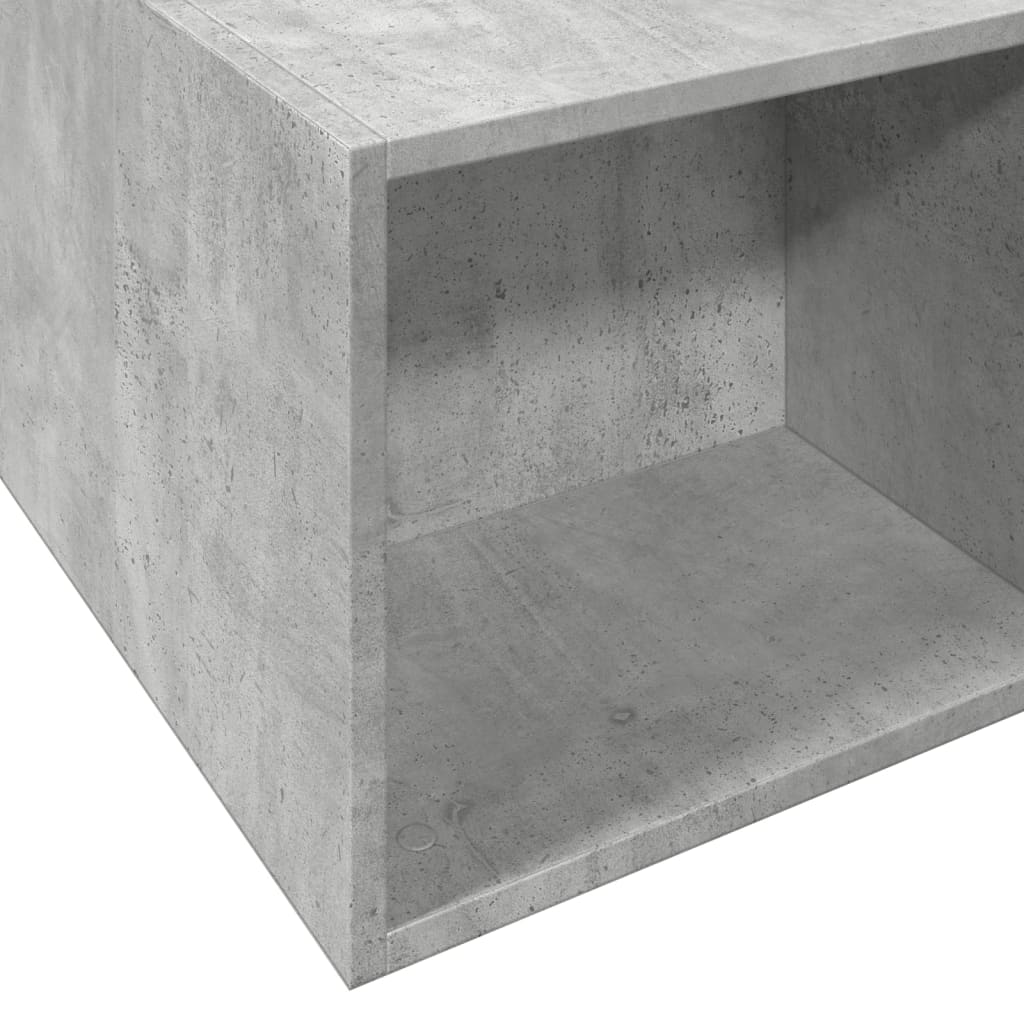 Sengeramme betonggrå 135x190 cm konstruert tre