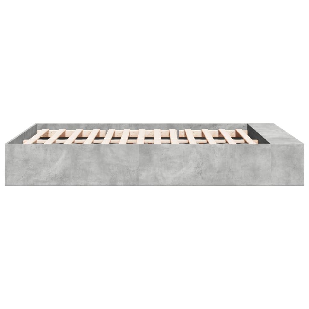 Sengeramme betonggrå 120x190 cm konstruert tre