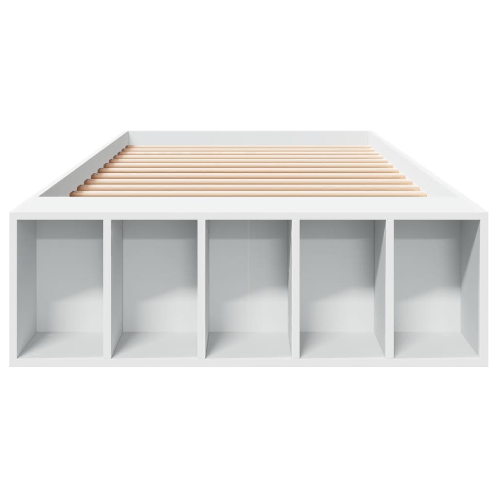 Sengeramme hvit 100x200 cm konstruert tre