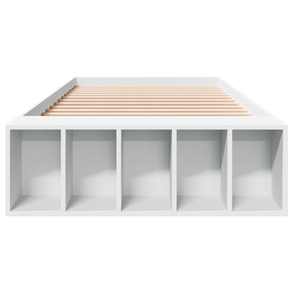 Sengeramme hvit 90x200 cm konstruert tre