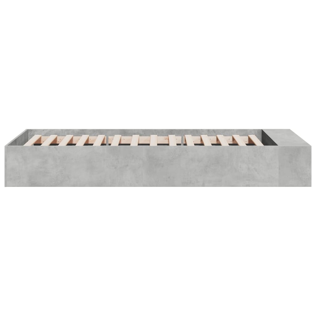 Sengeramme betonggrå 90x190 cm konstruert tre