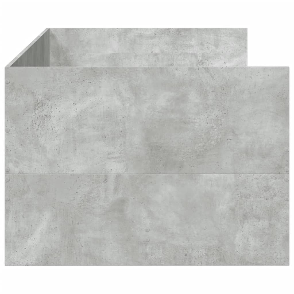 Dagseng med skuffer uten Madrass betonggrå 100x200 cm