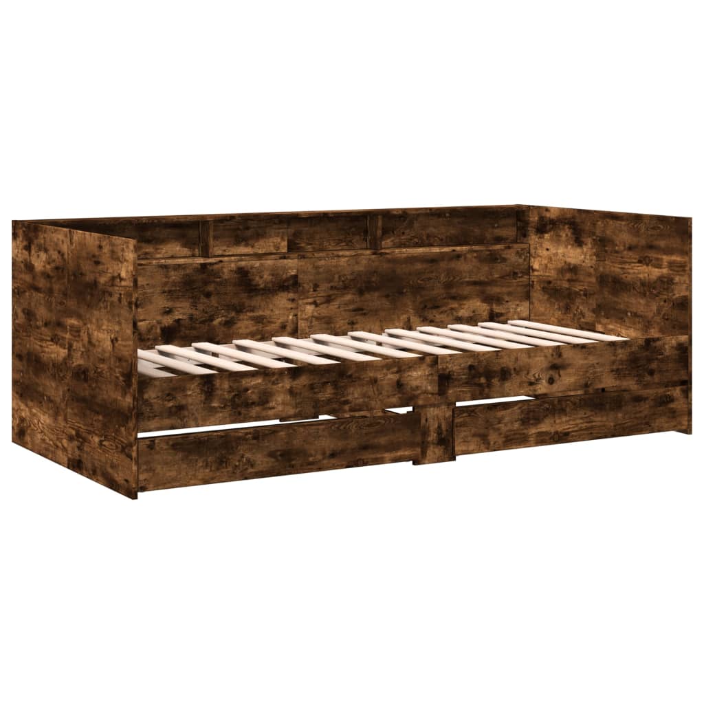 Dagseng med skuffer uten Madrass røkt eik 100x200 cm