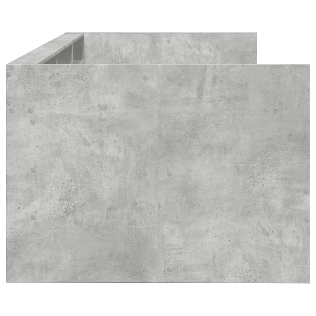 Dagseng med skuffer uten Madrass betonggrå 90x190 cm