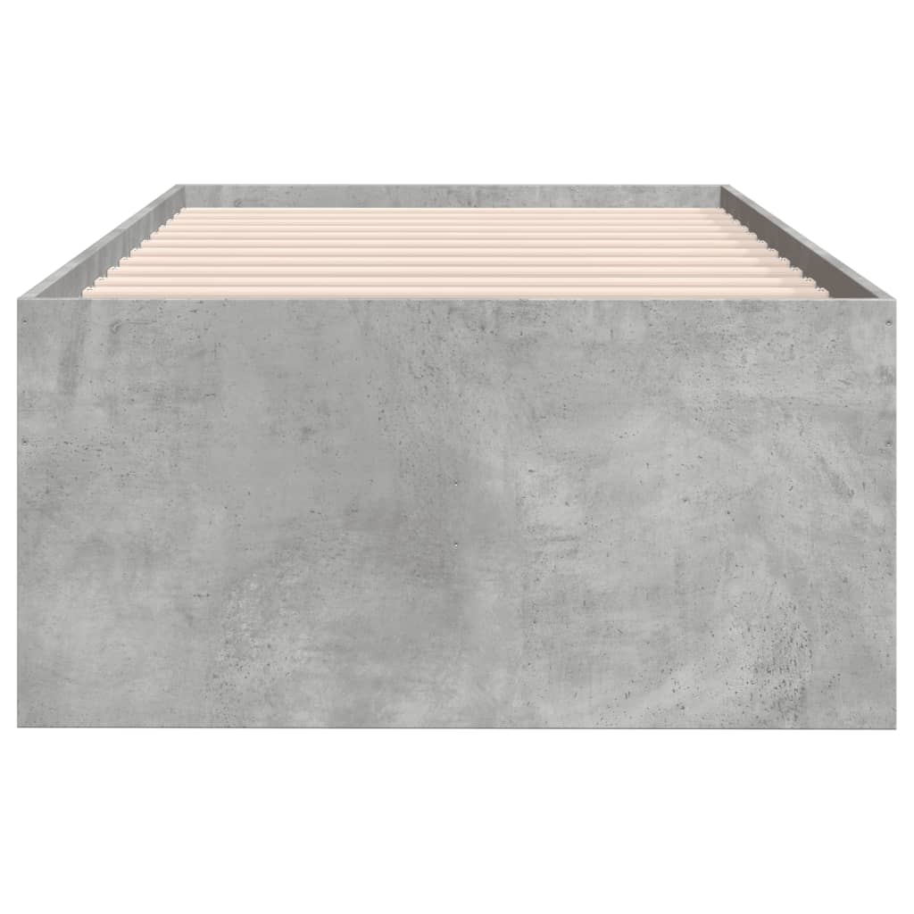 Dagseng med skuffer uten Madrass betonggrå 90x200 cm