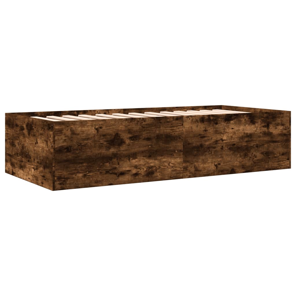 Dagseng med skuffer uten Madrass røkt eik 75x190 cm