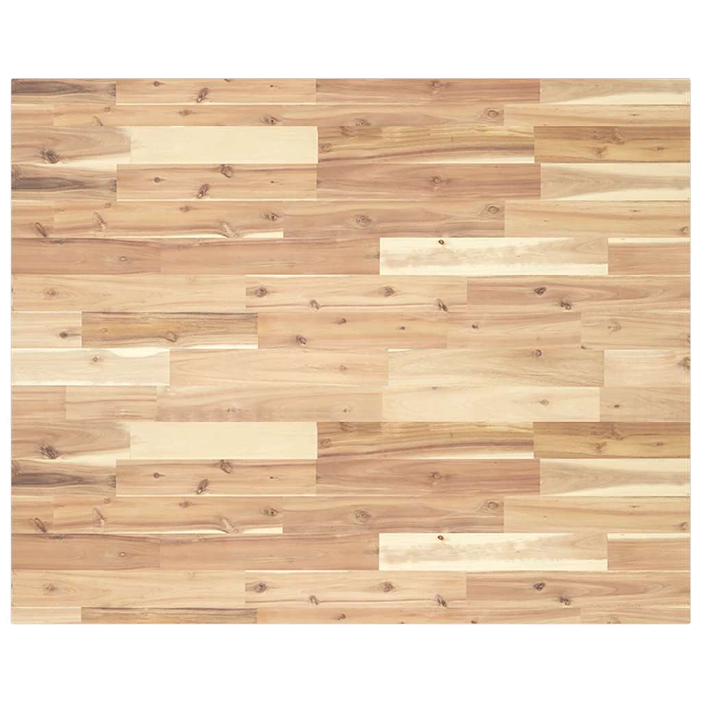 Bordplate ubehandlet 100x80x2 cm heltre akasie