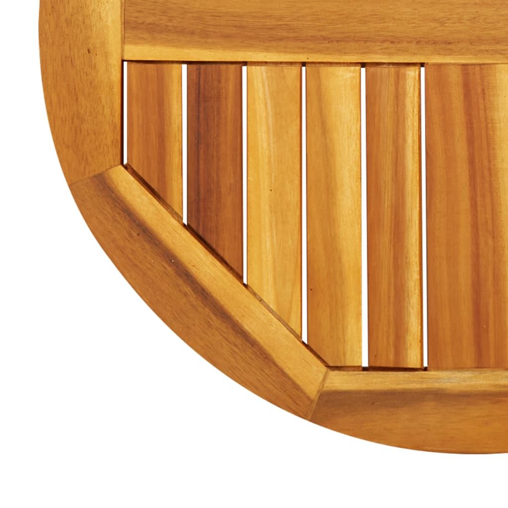 Bordplate Ø60x2 cm rund heltre akasie