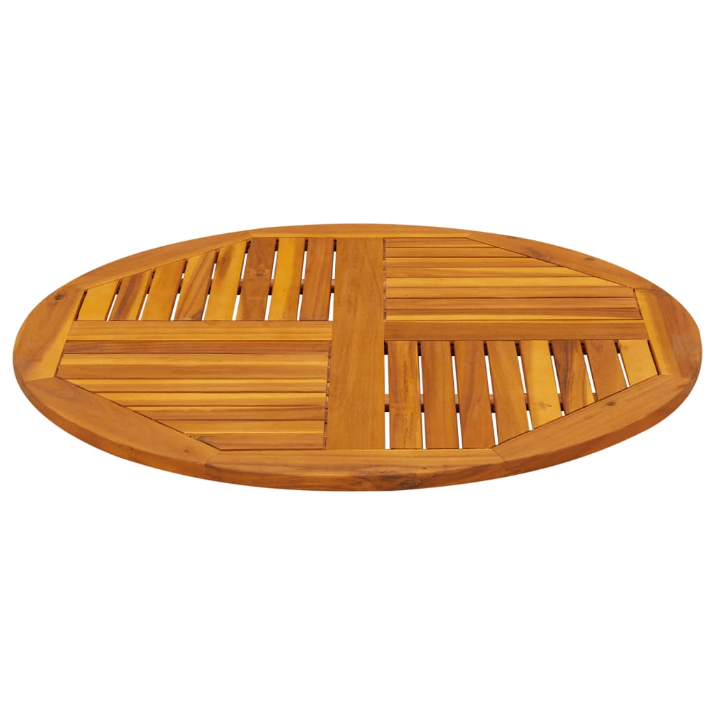 Bordplate Ø90x2,2 cm rund heltre akasie