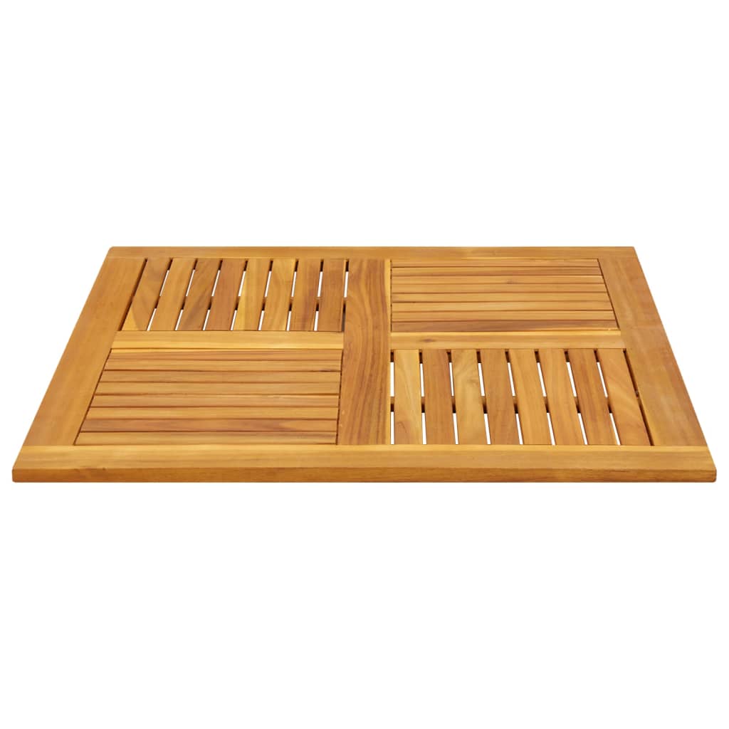 Bordplate 90x90x2,2 cm firkantet heltre akasie