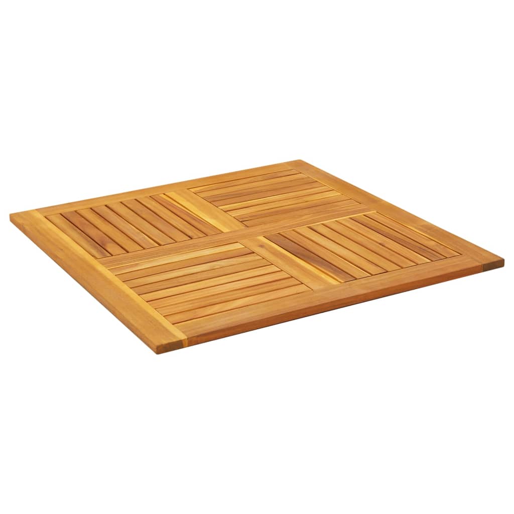 Bordplate 90x90x2,2 cm firkantet heltre akasie