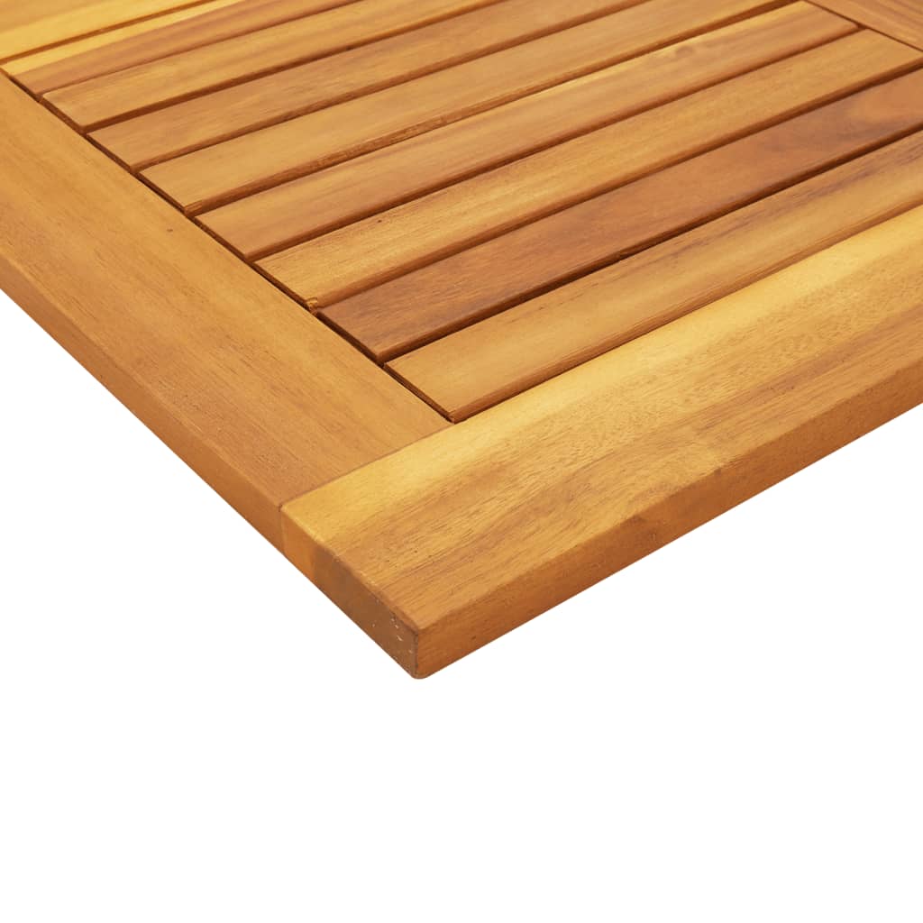 Bordplate 90x90x2,2 cm firkantet heltre akasie