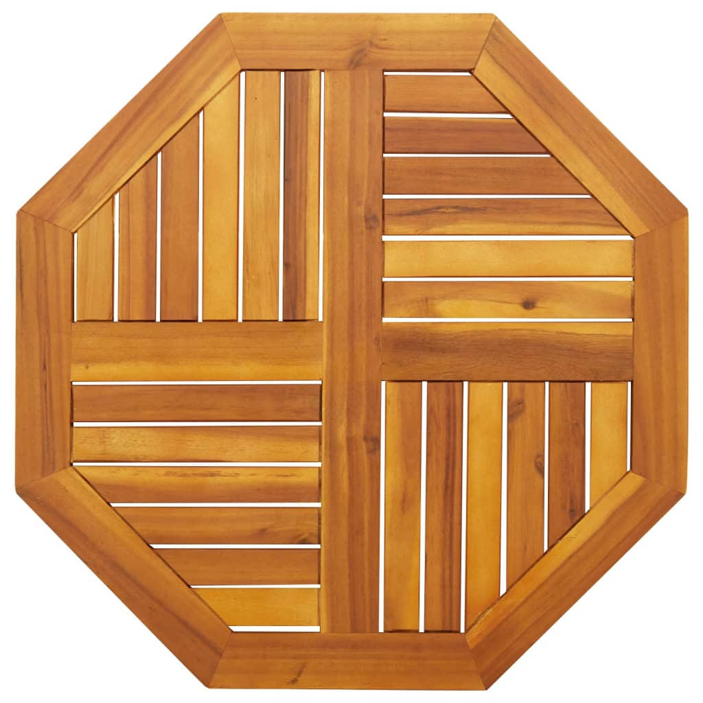 Bordplate 70x70x2 cm åttekantet heltre akasie
