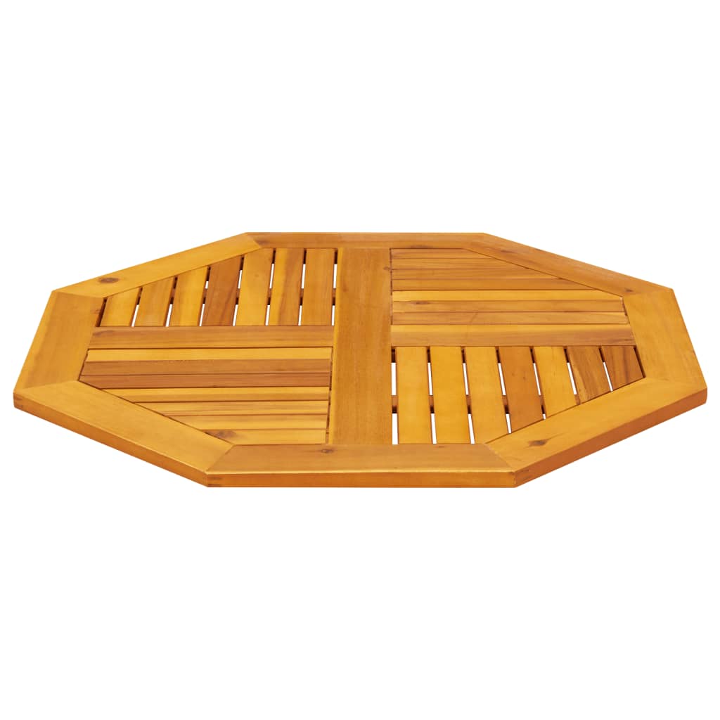 Bordplate 80x80x2,2 cm åttekantet heltre akasie