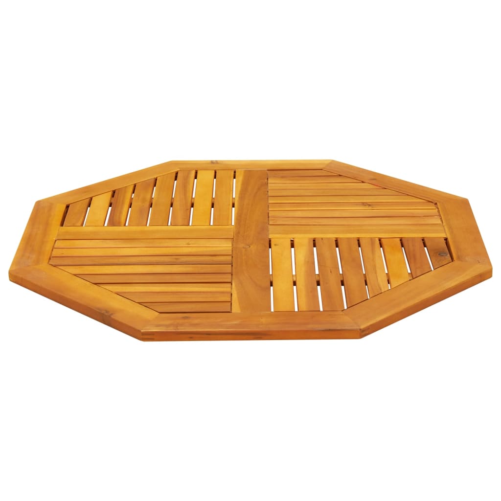 Bordplate 90x90x2,2 cm åttekantet heltre akasie