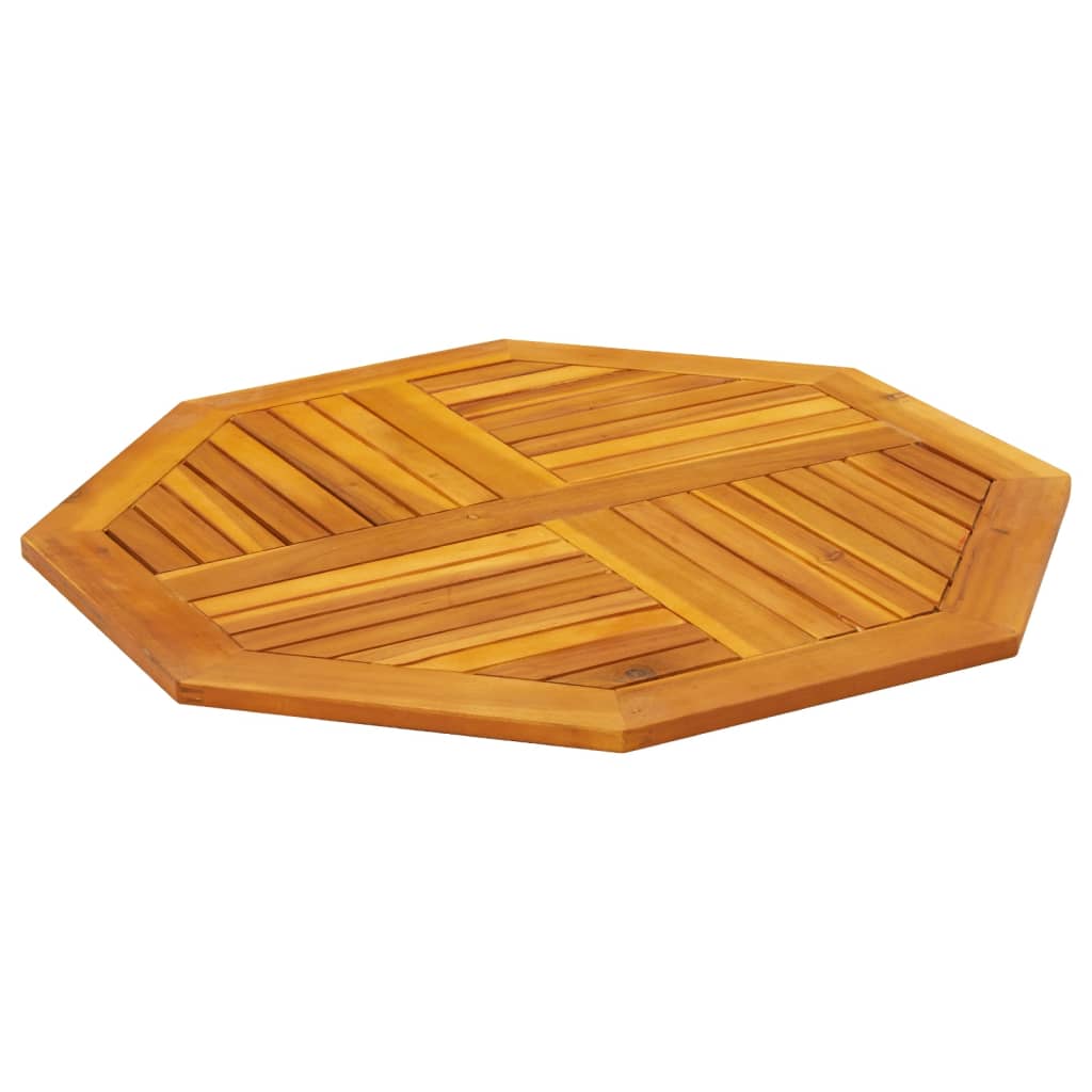 Bordplate 90x90x2,2 cm åttekantet heltre akasie