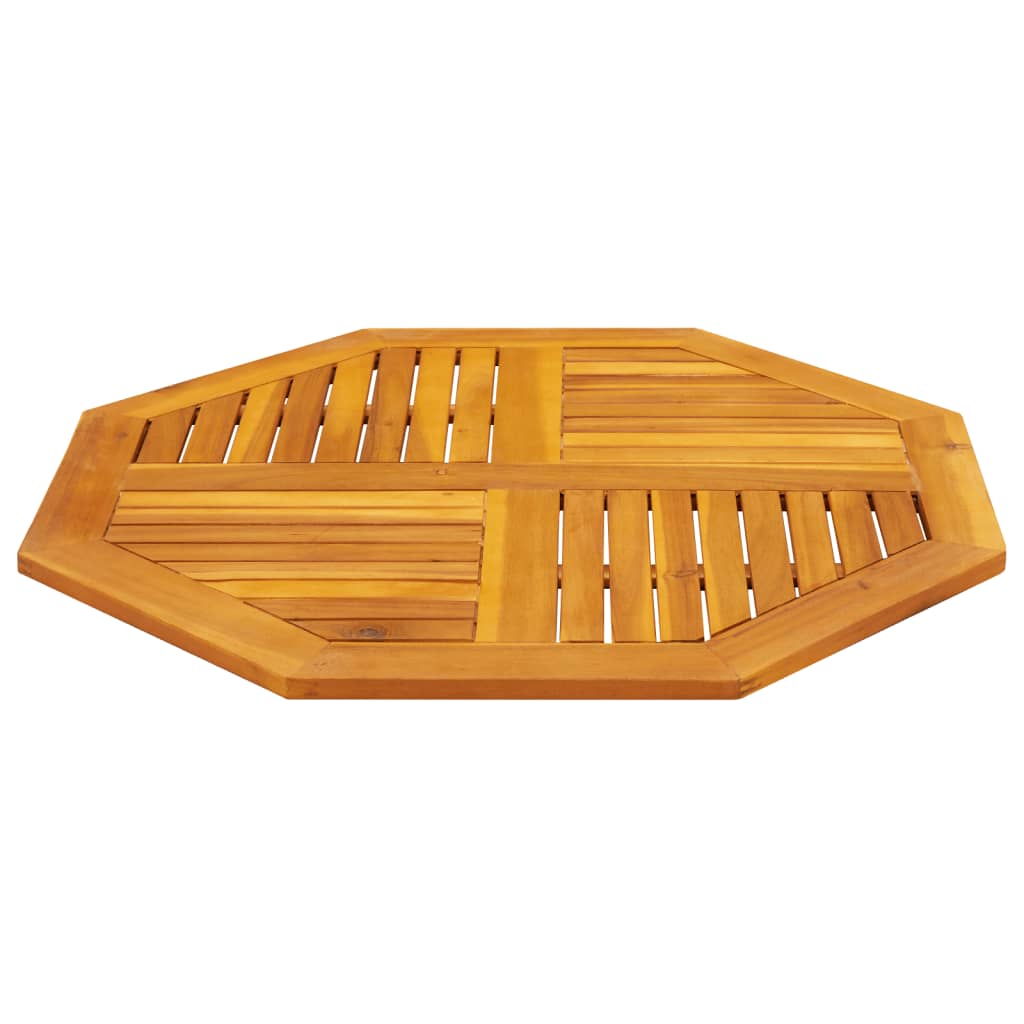 Bordplate 90x90x2,2 cm åttekantet heltre akasie