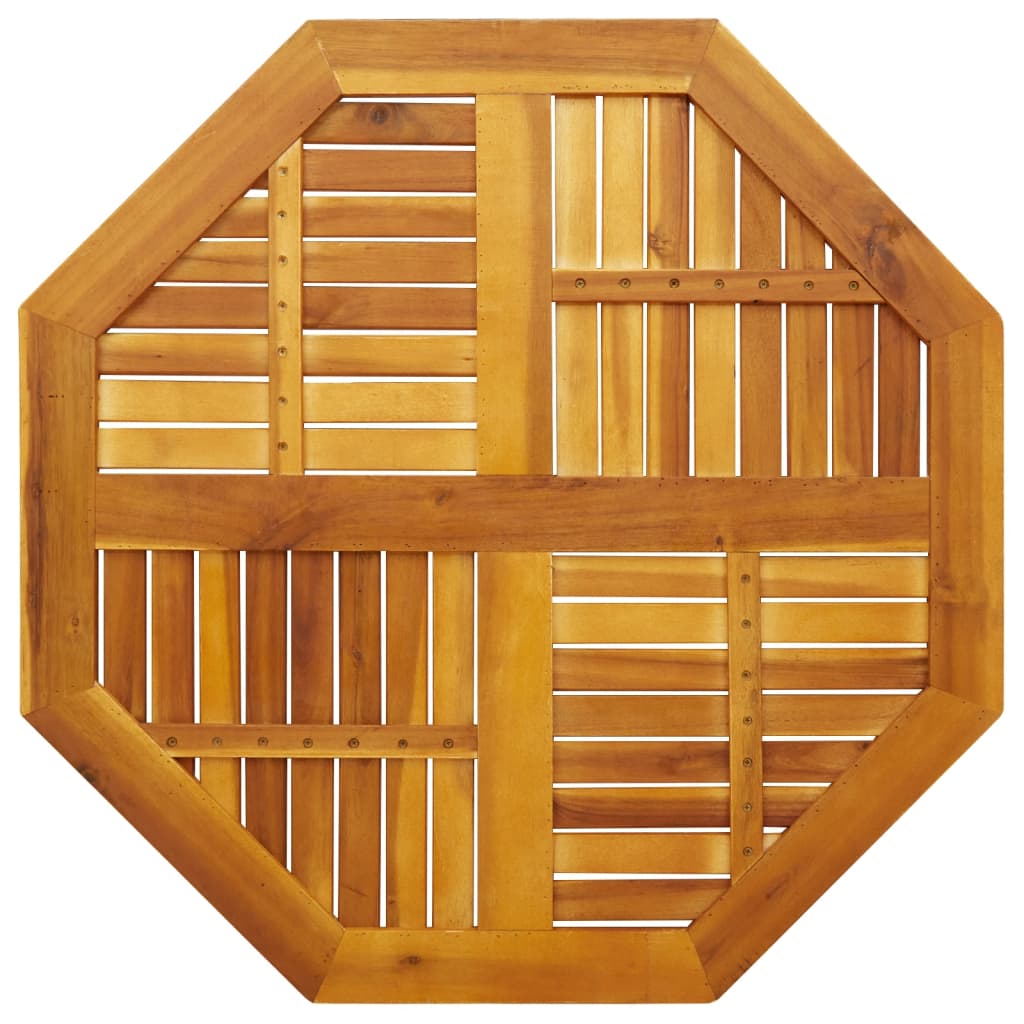 Bordplate 90x90x2,2 cm åttekantet heltre akasie