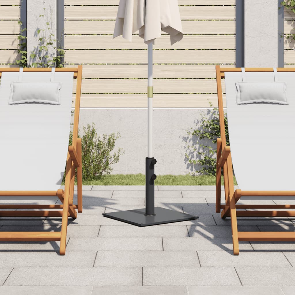 Parasollfot for Ø32/38/48 mm stenger 17 kg firkantet