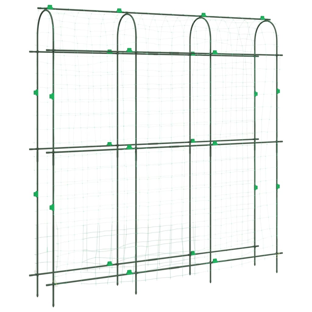 Hageespalier for klatreplanter U-form 181x31x182,5 cm stål